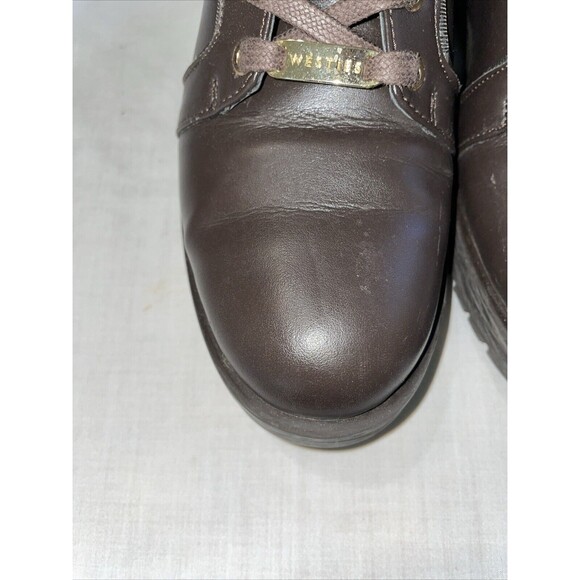 Westies Women’s Ankle Boots Size 7.5 M Brown Leather Going Out Party Outdoors - Picture 8 of 12
